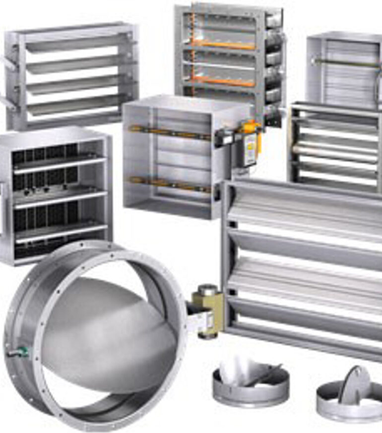 دمپرهای دود و حریق در سیستم‌های تهویه مطبوع