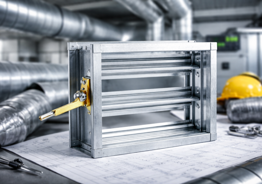 دمپرهای دستی تهویه هوا | کنترل دقیق جریان هوا