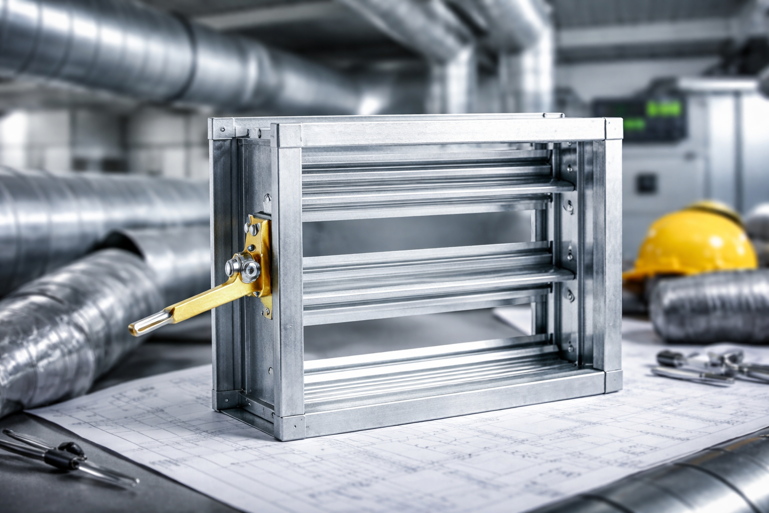 دمپرهای دستی تهویه هوا | کنترل دقیق جریان هوا