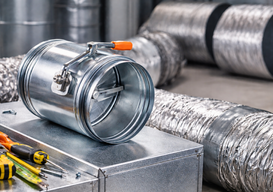 دمپر دستی کانالی | تنظیم ساده و مؤثر هوا