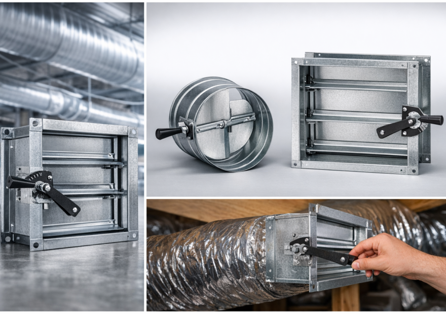 دمپر دستی تهویه هوا | قیمت، مشخصات فنی و کاربردها