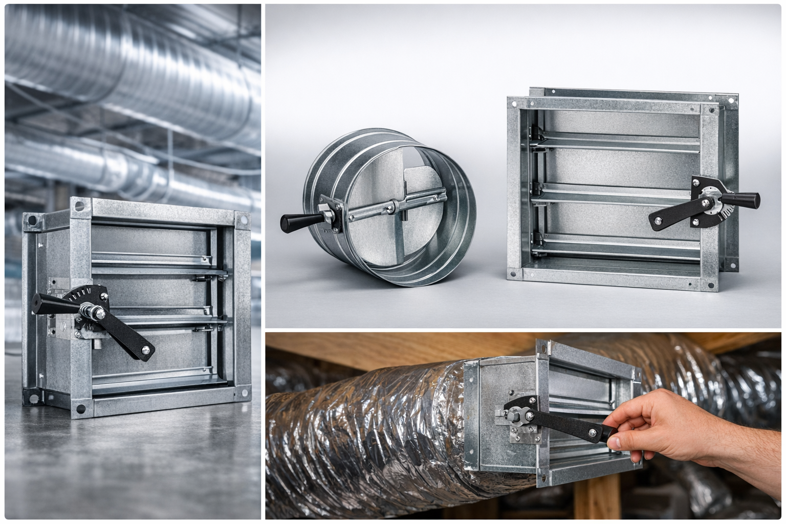 دمپر دستی تهویه هوا | قیمت، مشخصات فنی و کاربردها