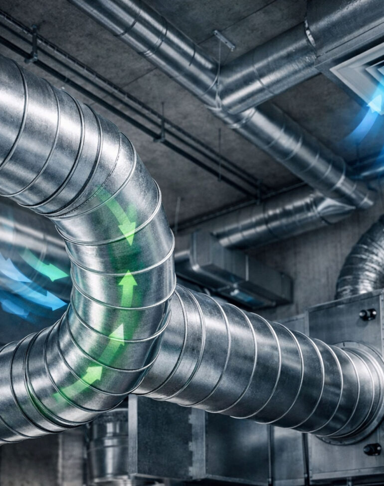 نقش کانال اسپیرال در توزیع هوا