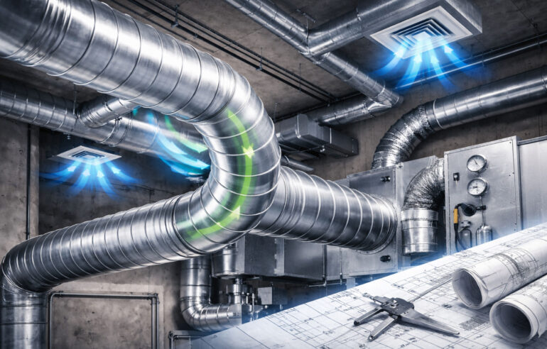 سرعت هوا در کانال اسپیرال