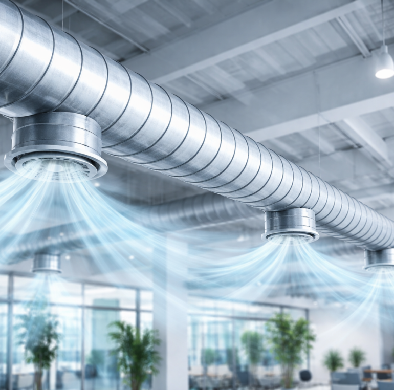 کانال اسپیرال و توزیع یکنواخت هوا